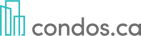 Condos.ca Logo horizontal - teal and grey